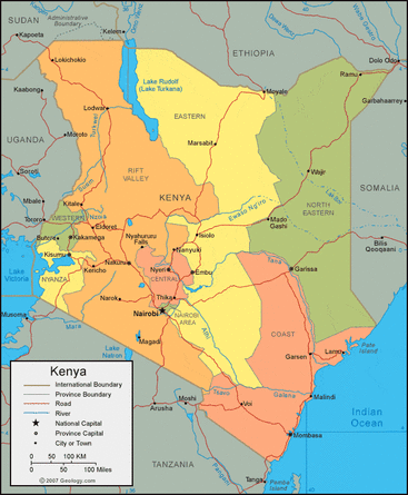 MAPS - wELCOME TO KENYA!